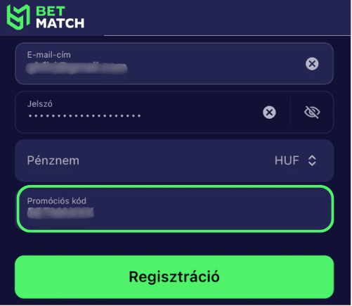 Betmatch registration promocode