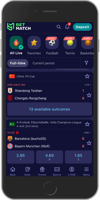 Betmatch live betting app