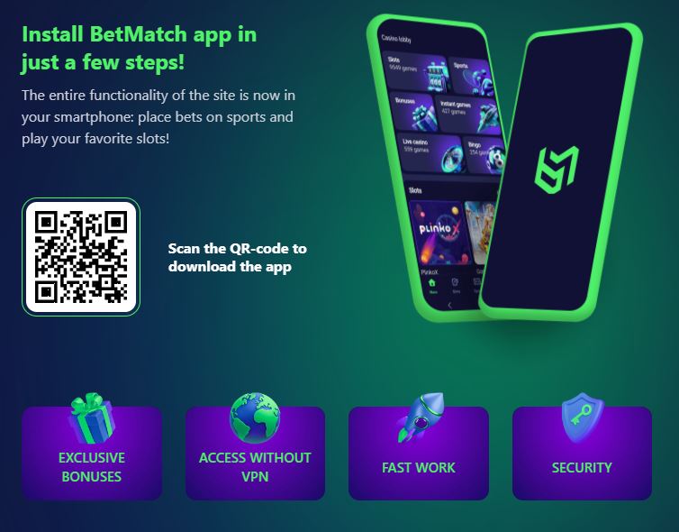 Install betmatch in qr code
